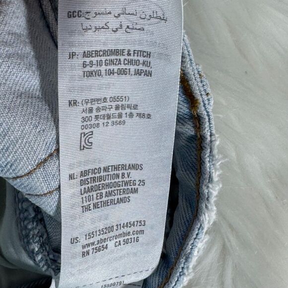 Abercrombie & Fitch The Skinny High Rise Busted Knee Distressed Light Jean Sz 26 - Picture 10 of 15